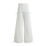 Fake Two-piece Slim Wide-leg Culottes Casual Pants