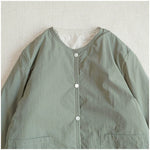 Japanese Retro Round Neck Loose Cotton Jacket