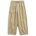 Retro Loose Straight Drawstring Pants