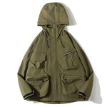 Hooded Loose-fitting Windproof Casual Jacket