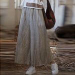 Tie-dyed Elastic Waist Wide-leg Pants