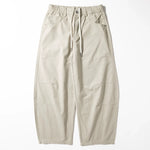 Cotton Loose Wide-leg Curved Pants