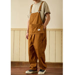 Retro Loose-Fit Multi-Pocket Workwear Cargo Overalls