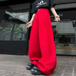 Loose Wide-leg Draped Straight-leg Suit Trousers