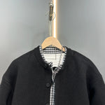 Casual Patchwork Fake Two-piece Knitted Cardigan