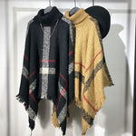 Irregular Raw Edge Loose Turtleneck Sweater