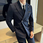 Double-breasted Casual Suit Jacket