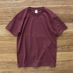 Solid Color Round Neck Loose Casual T-shirt