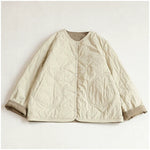 Japanese Retro Round Neck Loose Cotton Jacket