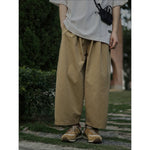 Japanese Retro Loose Straight Leg Casual Pants