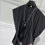 Vintage Lace-Up Loose Sleeveless Shirt