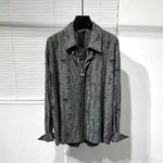 Ripped Loose Vintage Raw-edge Shirt