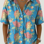 Lina™ | Elegant Floral Print Blouse