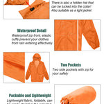 Waterproof Rain Packable Hooded Windbreaker - Zeagoo (Us Only)