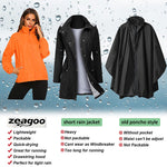Waterproof Rain Packable Hooded Windbreaker - Zeagoo (Us Only)