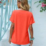 Zeagoo Women's Chest Pocket T Shirt Blouses Tops