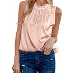 Womens Tank Tops Dressy Casual Mock Neck Sleeveless Blouses Fashion Shirts for Work - Zeagoo (Us Only)