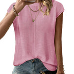 Zeagoo Cap Sleeve Sweater Vest Sleeveless Knit Tops