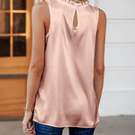 Womens Tank Tops Dressy Casual Mock Neck Sleeveless Blouses Fashion Shirts for Work - Zeagoo (Us Only)