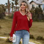 Zeagoo Women's Blouses Dressy Casual V Neck Top