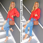Women's Frill Mock Neck Blouse Long Sleeve Ruffle Shirt Top Elegant Office Tops S-XXL - Zeagoo (Us Only)
