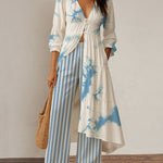 Zeagoo Boho Creative Asymmetric 2-Piece Set