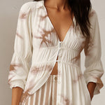 Zeagoo Boho Creative Asymmetric 2-Piece Set