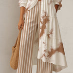 Zeagoo Boho Creative Asymmetric 2-Piece Set