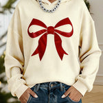 Zeagoo Casual Cute Bow Design Knit Hoodie
