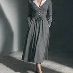 Zeagoo Women's 50s Vintage Style Pockets A-line Midi Dress