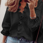Zeagoo Elegant Ruffle V-Neck Top for Women Cute Summer Casual 2026 | Under $40