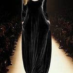 Zeagoo Women's Casual Loose Fit Velvet Maxi Dress
