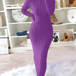 Zeagoo Women's Cable Knit Long Sleeves Knit Dress