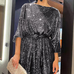 Zeagoo Women's Casual Loose Sequin Party Dress