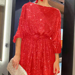 Zeagoo Women's Casual Loose Sequin Party Dress