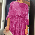 Zeagoo Women's Casual Loose Sequin Party Dress