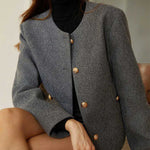 Zeagoo Casual Collarless Designer Short Coat