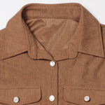 Zeagoo Women's Casual Corduroy Long Sleeves Shirt Dress