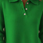 Zeagoo Classic Long Sleeve Knit Polo Shirt