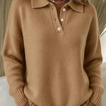 Zeagoo Classic Long Sleeve Knit Polo Shirt