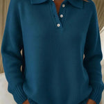 Zeagoo Classic Long Sleeve Knit Polo Shirt