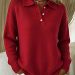 Zeagoo Classic Long Sleeve Knit Polo Shirt
