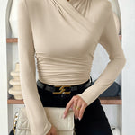 Zeagoo Modern Casual Cross Neck Wrap Top for Women Casual Work Office Loose Fit 2026 | Under $40