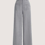 Zeagoo Casual Corduroy High Waist Wide Leg Pants
