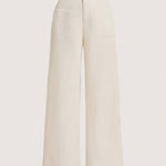 Zeagoo Casual Corduroy High Waist Wide Leg Pants