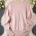 Zeagoo Women's Cozy Heart Shaped Button Knit Cardigan