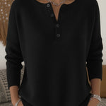 Zeagoo Casual Loose Fit Knit Henley Sweater