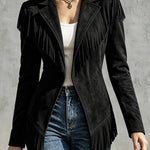 Western Cowgirl Suede Style Tassel Suit Jacket
