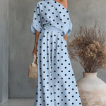 Women's One Shoulder Top And Wide Leg Pants Set