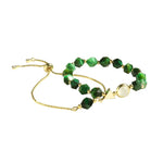 Emerald™ | Elegant Bracelet Set with Green Stones